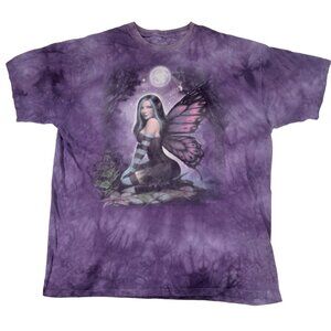 Vintage Y2K The Mountain Gothic Fairy T Shirt Graphic Tee XXL 2XL Goth Emo Trick